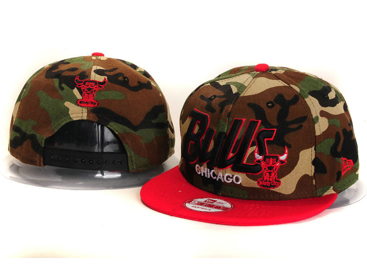 Chicago Bulls Camo Snapback Hat YS